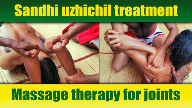 Palm massage therapy segment in Kalari marma therapy - Sandhi uzhichil ( therapy for joints) Part 1 (Duration: 05:34:25)