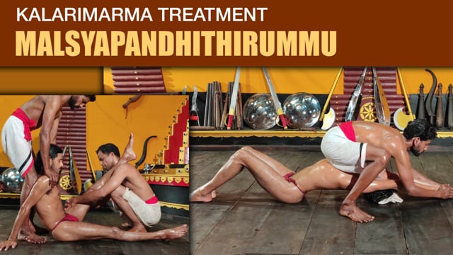 Palm massage therapy segment in Kalari marma therapy - Malsyapandhithirummu (Duration : 01:09:55)
